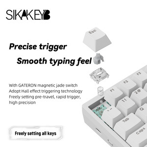 SIKAKEYB Castle Ck75 Us 75% Diseño 83 teclas Características únicas Teclado para juegos de computadora de escritorio retroiluminado RGB - Product Image 2
