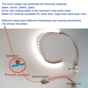 Mini LED 3.7V-24V 4A lampade di controllo componenti attivi per Cabinet luci a LED Dimming touch sensor dimming lamp module - Product Image 3