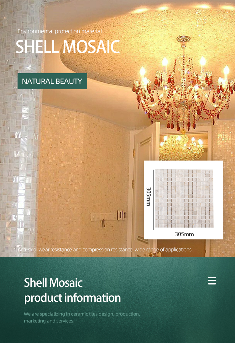 pure white square shell mosaic tile for bathroom wall,shower,kitchen backsplash