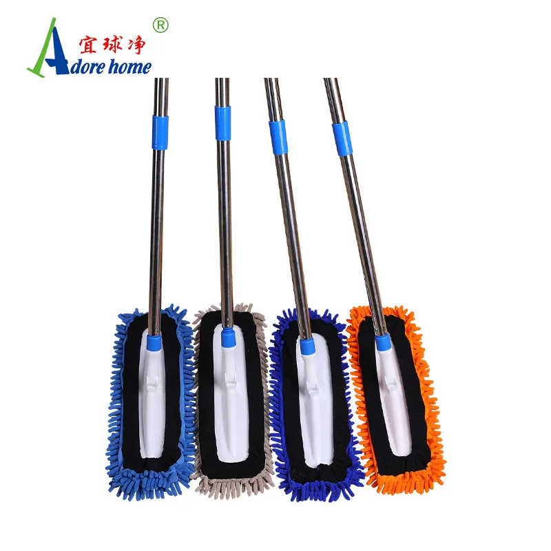 Chinese Fabriek Groothandel Chenille Nat En Droog Schoonmaken Vlakmop Microfiber Floor Dust Mop