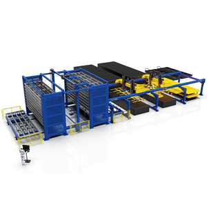 Sistema de manejo de materiales completamente automático para línea de montaje Solución de recuperación de almacenamiento eficiente Descarga de carga automática