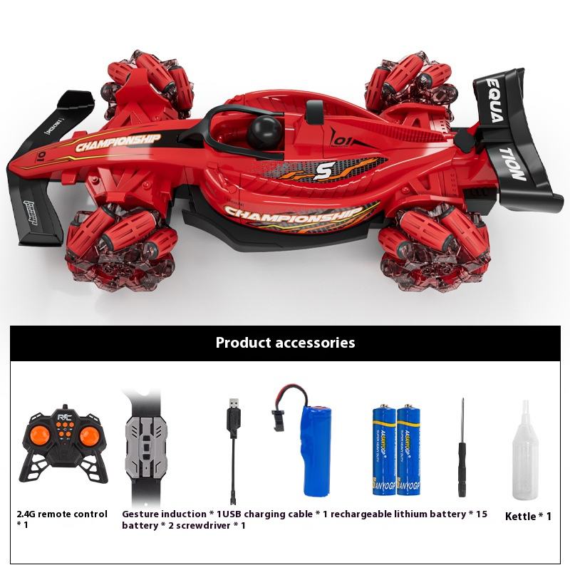 Rouge (télécommande + montre)