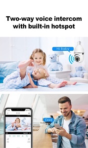 Yeni 3mp ampul kamera E27 kablosuz IP Ptz 360 derece Wifi kamera ev gözetim sistemi - Product Image 3