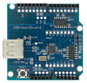 <strong>USB</strong> <strong>Host</strong> Shield 2.0 Compatible Android ADK DIY Electronic Module Board for UNO MEGA MAX3421 Development Board - Product Image 1