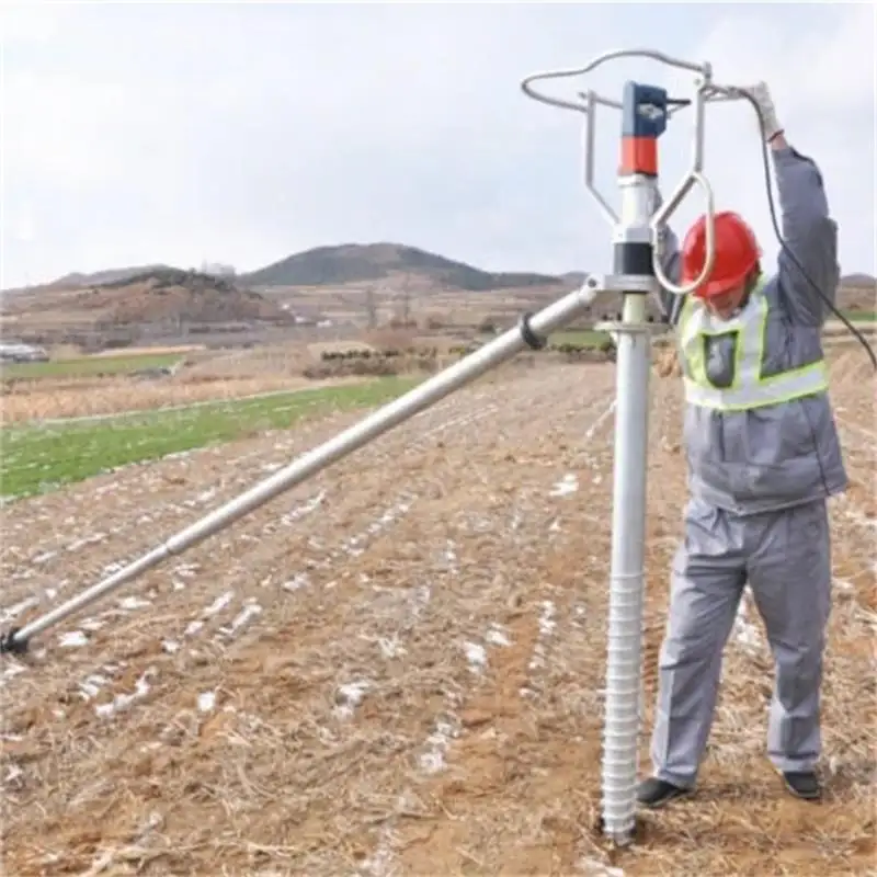 Fotovoltaik spesifik yüksek hassasiyetli doğruluk konumlandırma galvanizli çelik topraklama vidası