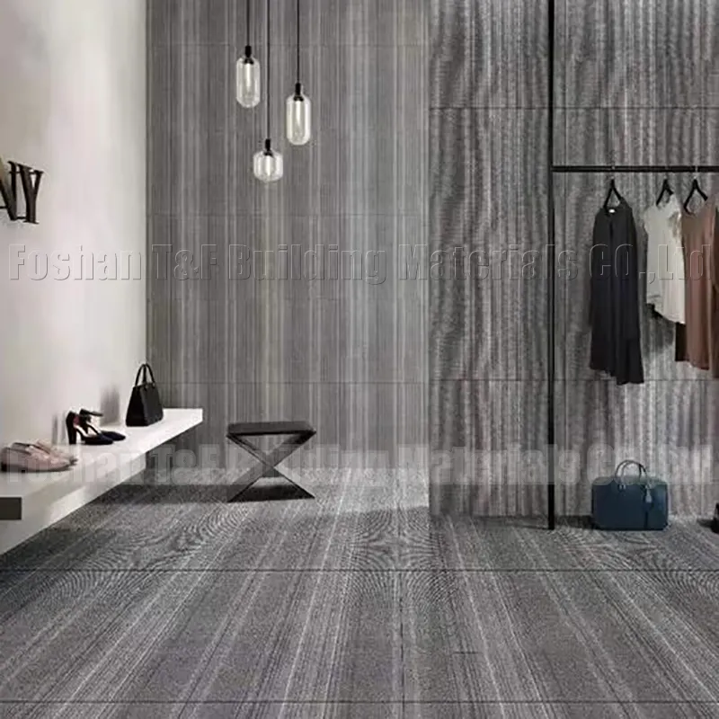 60x60cm Carpet Like Porcelain Floor Tile Superfície Antiderrapante Rústico Matte Interior Telhas