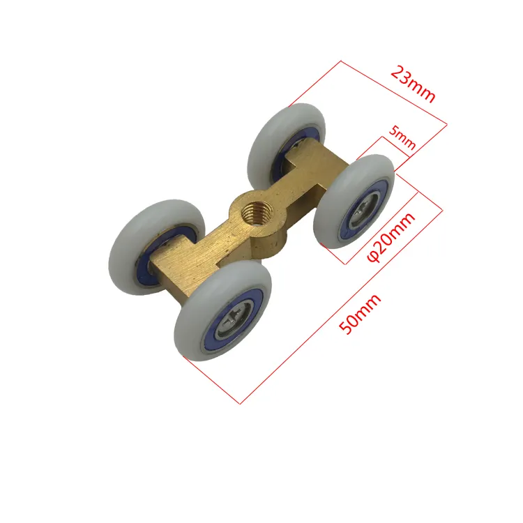 Rullo ruota appesa per porta da doccia cuscinetto ruote di cabina doccia