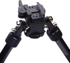 Outdoor V8 6- 9 Tactical Adjustable <strong>Bipod</strong>, CNC Quick Detach Lever for 20mm <strong>Mount</strong> (360 Degree Swivel) for Hunting and Shooting - Product Image 6