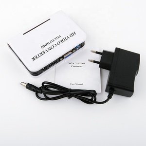 Convertidor de caja VGA a HDMI, convertidor de PC con audio a HDMI