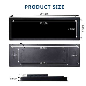 Lcd Outdoor Advertising Display Screens <strong>Usb</strong> Sd Rj45 <strong>Input</strong> Extra Wide Monitor 28.6Inch 1920X540 Android 7.1 Bar Screen Monitor - Product Image 6