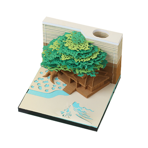 DIY Creative Japan Craft <strong>Note</strong> Paper Art Building <strong>Block</strong> 3D <strong>Sticky</strong> <strong>Notes</strong> <strong>Memo</strong> Pads Stickers Creative Tree House Post <strong>Notes</strong> - Product Image 3