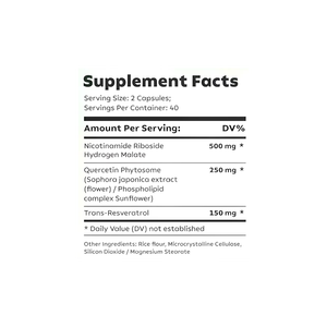 Kemurnian tinggi nikotinamida Riboside NAD + kapsul Liposomal Resveratrol mendukung energi dewasa suplemen - Product Image 2