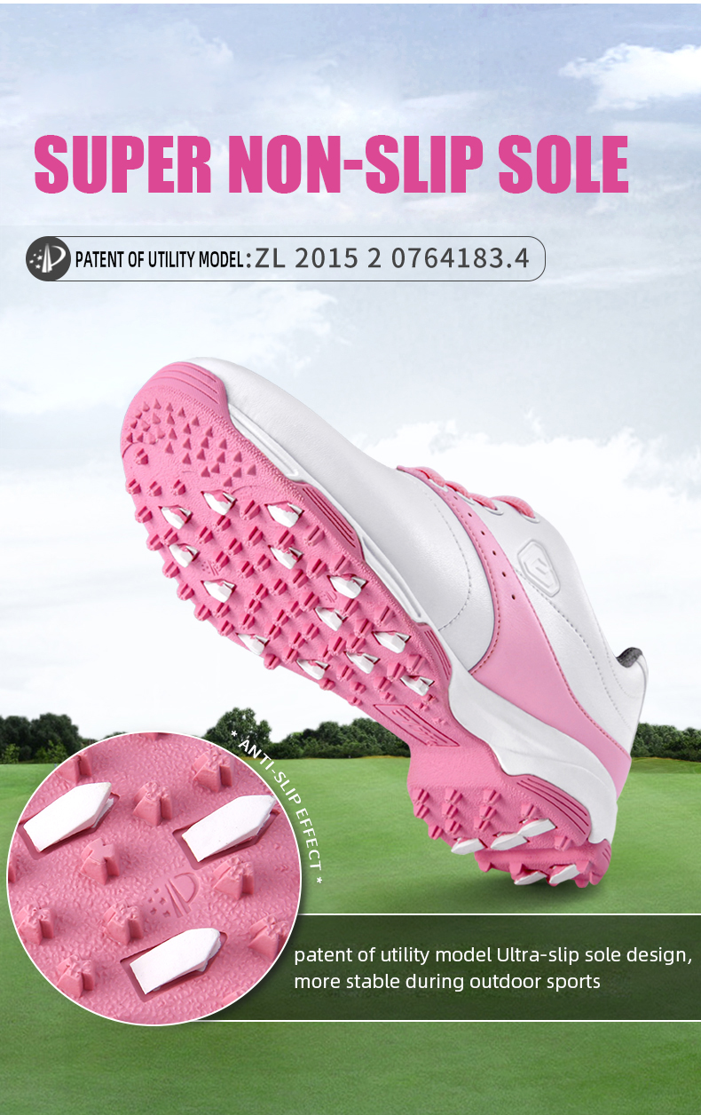 PGM XZ191 spike less ladies golf shoes high quality non slip golf shoes