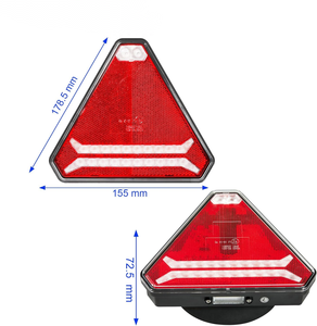 Magnetic <strong>LED</strong> Driver Triangle-Trailer ECE EMC R10 Approved Waterproof <strong>6</strong> Functions, Wireless Pilot <strong>Kit</strong>, Rear Light, for Towing - Product Image 3