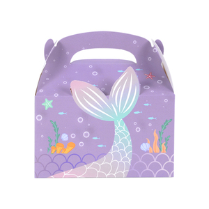 Nàng Tiên Cá Đuôi Giấy Hộp Quà Tặng Xách Tay Kẹo Cookie Snack Bao Bì Túi Trẻ Em Ít Chủ Đề Nàng Tiên Cá Sinh Nhật Đảng Nguồn Cung Cấp - Product Image 4