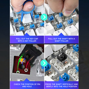 104 <strong>Keys</strong> Full-size Game Mechanical <strong>Keyboard</strong> <strong>Computer</strong> USB Wired <strong>Keyboard</strong> PC Desktop RGB USB Techno Mecanic - Product Image 5