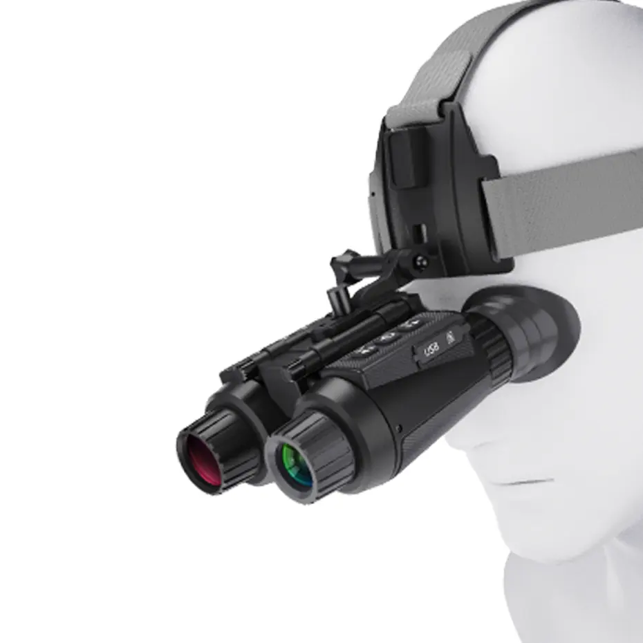 4K cabeça montada foto vídeo função recarregável IR visão noturna óculos