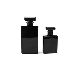 Luxury Design 30 <strong>ml</strong> 50 <strong>ml</strong> <strong>100</strong> <strong>ml</strong> Matte Black Empty Square Glass Small 30ml Perfume Bottle 50ml With <strong>Box</strong> - Product Image 3
