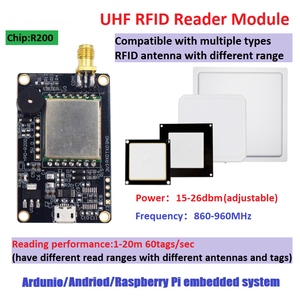 R200 Arduino TTL UART UHF RFID okuyucu modülü uzun menzilli 1port okuyucu ahududu PI için 860-960MHz EPS32 RFID yazar modülü