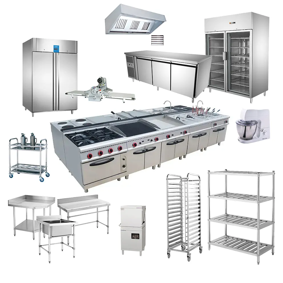 होटल के रसोई उपकरण रेस्तरां वाणिज्यिक यांत्रिक (एक स्थान पर समाधान)