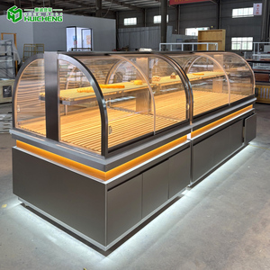 Hiển thị đứng bánh hiển thị tủ bánh tủ lạnh kính trưng bày hiển thị bánh mì toàn bộ cửa hàng thiết kế tùy chỉnh bánh mì hiển thị trường hợp - Product Image 1