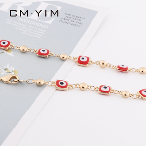 CM YIM takı kırmızı göz yağı prizmatik kolye Link zinciri kadın süs düğün veya nişan anneler için hediye - Product Image 2
