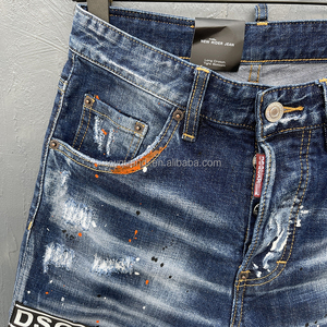 Erkek yüksek sokak Trendy orta bel kot şort orijinal D-S-Q2 Denim düğme kapatma Hip Hop tarzı yaz rahat giyim - Product Image 6