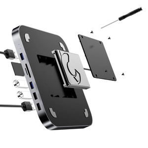 MC25 Apple M1 için Docking istasyonu ile SATA SSD/HDD yuvası SD TF kart USB 3.0/2.0 için mac mini hub 2020 M1 çip gümüş - Product Image 3
