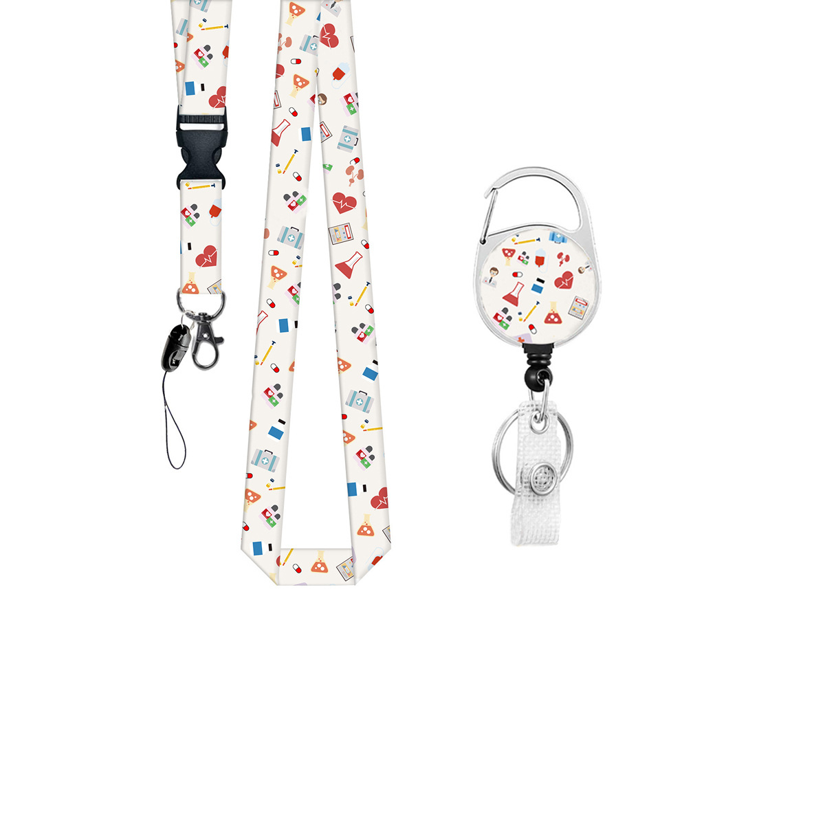 Easy-pull buckle lanyard