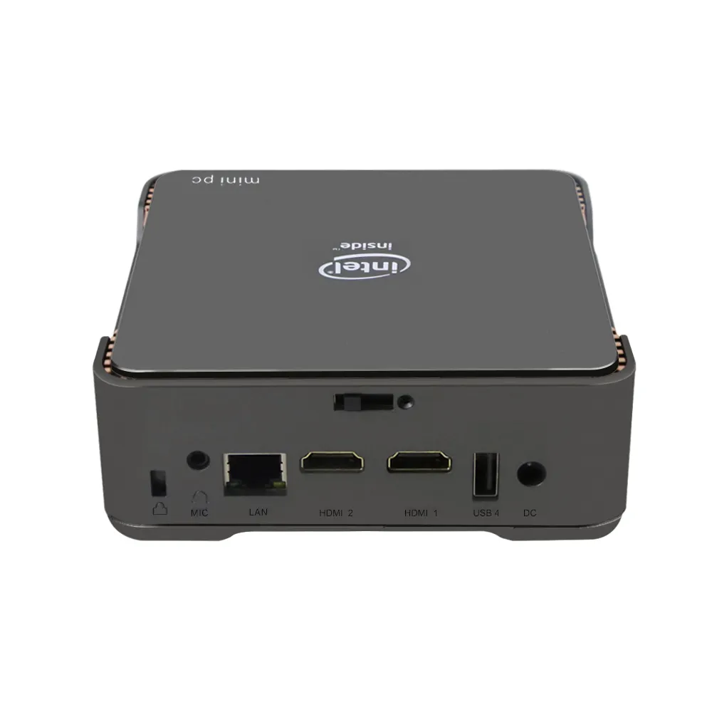 Di Vendita caldo AK3v Win10 Mini PC Intel Celeron J3455 Quad Core 4G di RAM 64G ROM 5 GHz WiFi AK1 MINI PC Da Gioco