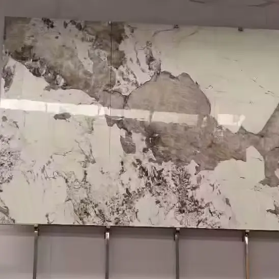 China Luxe Wit Porseleinen Plaat Gepolijste Vloertegels Aanrecht Voor Achtergrond Muur Gesinterde Stenen Plaat
