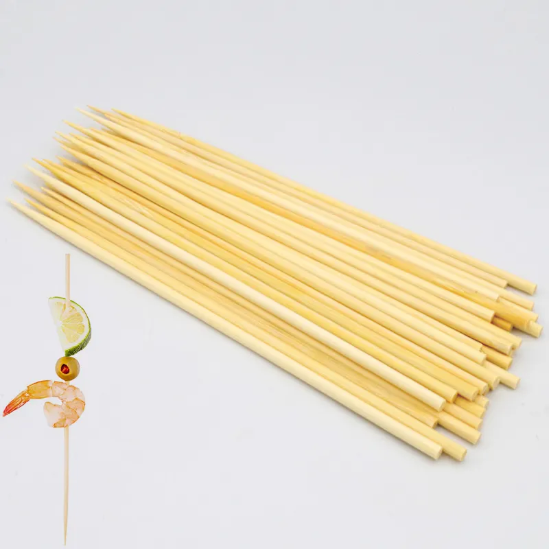 Spiedini di bambù di vendita caldi spiedino di bambù giapponese rotondo usa e getta