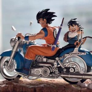 16cmアニメGKDBZ悟空悟飯父と息子のオートバイアクションフィギュアPVCモデルおもちゃギフト用