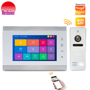 Popular Finger Print 7Inch Video Intercom <strong>System</strong> <strong>With</strong> WiFi Function and Tuya
