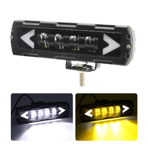 Yeni tasarım araba led İş işık 12v beyaz sarı led çalışma ışığı spot ışın alüminyum 6 inç led ışık çubuğu - Product Image 4