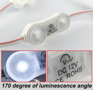 LED modülü aydınlatma mektubu ışık kutusu ışık kaynağı LED su geçirmez yüksek güç Lens 1.8W 180LM 12V 24V - Product Image 5