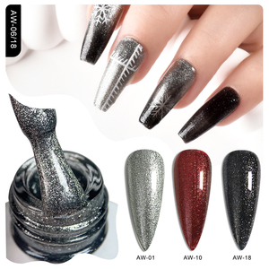 לק ג'ל נצנצים 15 מ\\\"ל של דרואי, מעצב צרפתי, ייבוש במנורת לד/UV, טבעוני, ידידותי לסביבה, ללא TPO וללא HEMA, לשימוש בסלון ציפורניים - Product Image 6