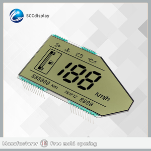 SJXDGW029 HTN economico 7 segmento Non Standard ampio intervallo di temperatura Display LCD Anti-riflesso moduli LCD personalizzati monocromatici - Product Image 4