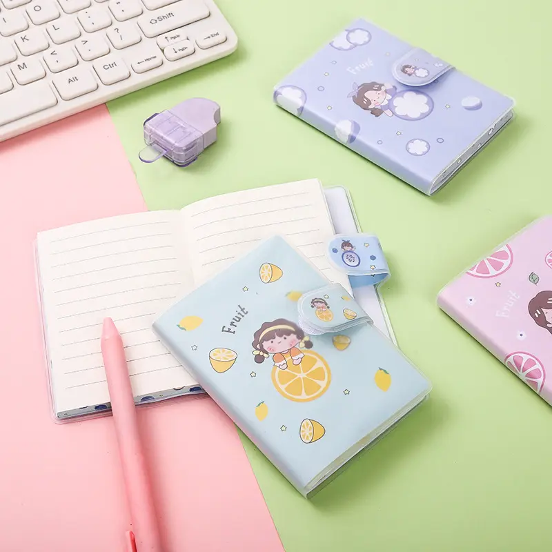 Kustom portabel buku saku kartun lucu Notebook Mini A7 anak perempuan Notebook Mini untuk siswa