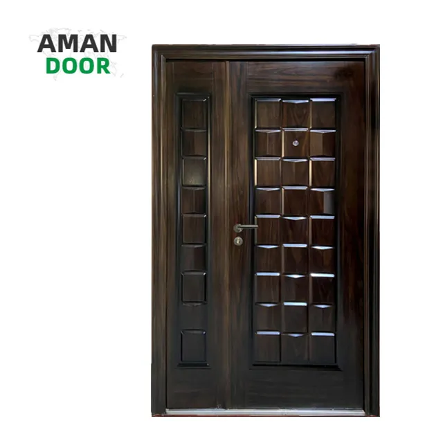 Neue Design Stahl Holz türkische Türen externe Sicherheit gepanzerte Truthahn Tür für Wohn