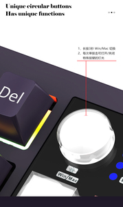 Interruptor de intercambio en caliente personalizado, retroiluminación RGB, Bluetooth, cnc, Teclado mecánico, perilla de teclado mecánico inalámbrico de aluminio - Product Image 2