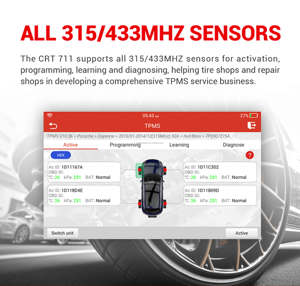 En promoción LAUNCH CRT7011X Escáner profesional TPMS CRP909X CRP909E OBD Detección de fallas Sensores de neumáticos sin 315/431MHZ - Product Image 5