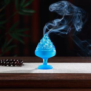 Minimalistische Moderne Kristallen Wierookbrander Custom Logo Oem/Odm Home Office Decor Vintage Boshan Oven Handwerk Sandelhout - Product Image 1