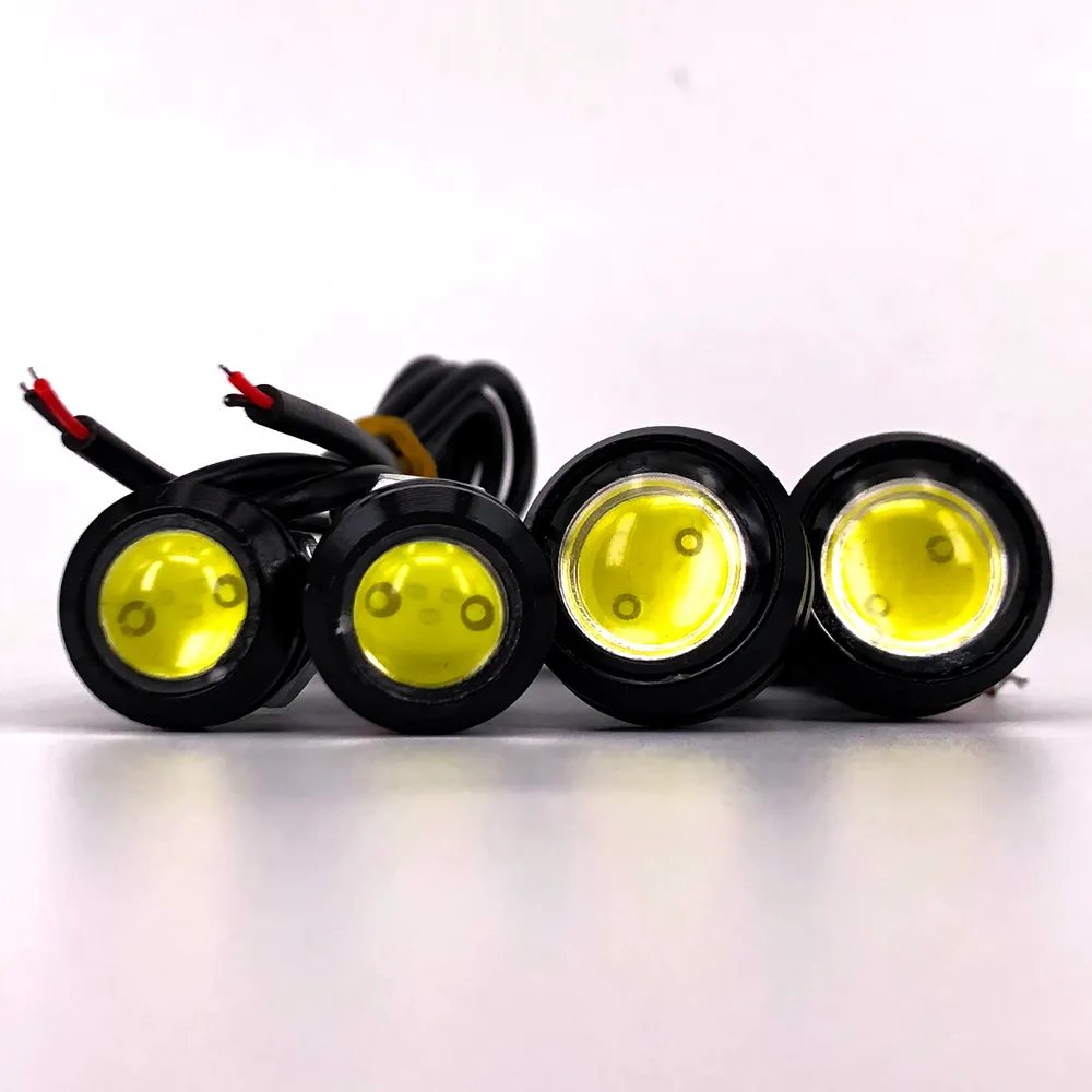 23mm LED Eagle Eyes Glühbirne 12V Silber Schwarz LED Eagle Eye Bulb Nebels chwanz DRL für Auto Motorrad