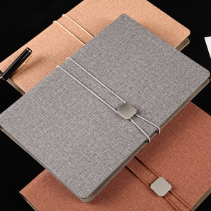 Notebook in pelle PU con fascia Elastica supporto di carta Personalizzato loose-leaf notebook per il regalo di affari - Product Image 5