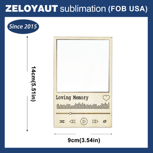 Zeloyaut กรอบรูป MDF พิมพ์ลายซับลิเมชันสไตล์วินเทจสำหรับความทรงจำในครอบครัวกรอบรูปพิมพ์ซับลิเมชันเปล่าสำหรับงาน DIY - Product Image 3