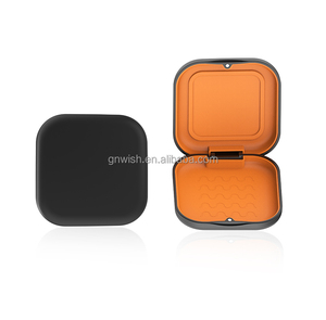 Boîte dentaire orthodontique noire protège-dents étui de soin des dents tampon en Silicone prothèse dentaire Place conteneur Portable facile à utiliser - Product Image 1