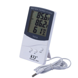 Medidor de temperatura y humedad con pantalla dual KTJ TA318 Medidor Electrónico Digital estereoscópico de temperatura y humedad - Product Image 1