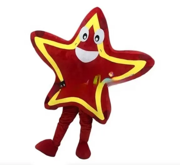 Funtoys cinco pontas estrela mascote traje para negócios Natal profissional para Cosplay adulto Cartoon
