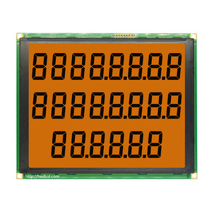 Hersteller Verkauf 7,5-Zoll-Segment-LCD-Anzeigemodul mit HT1622 IC SPI-Schnitts telle Orange Hintergrund beleuchtung für die Steuerung des Kraftstoffsp enders - Product Image 1